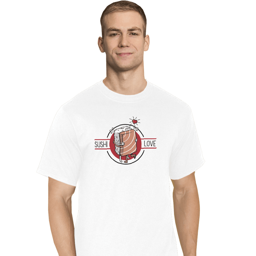 Shirts T-Shirts, Tall / Large / White Sushi Love