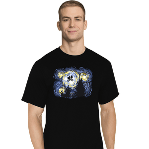 Secret_Shirts T-Shirts, Tall / Large / Black Starry Extraterrestrial