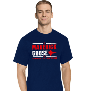 Shirts T-Shirts, Tall / Large / Navy Maverick And Goose