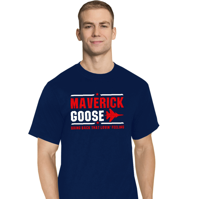 Shirts T-Shirts, Tall / Large / Navy Maverick And Goose