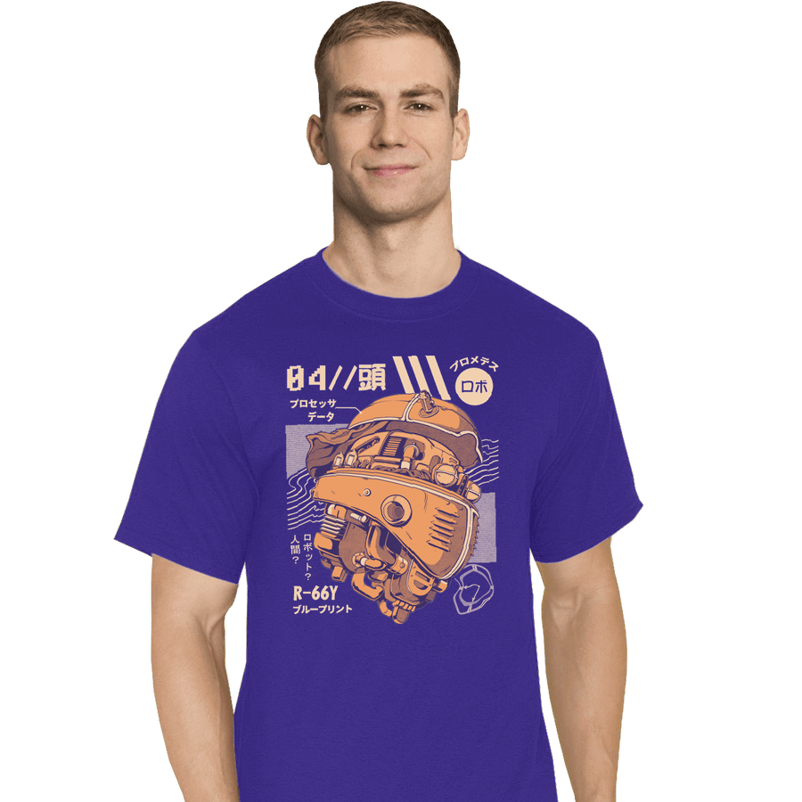 Shirts T-Shirts, Tall / Large / Royal Robo Head