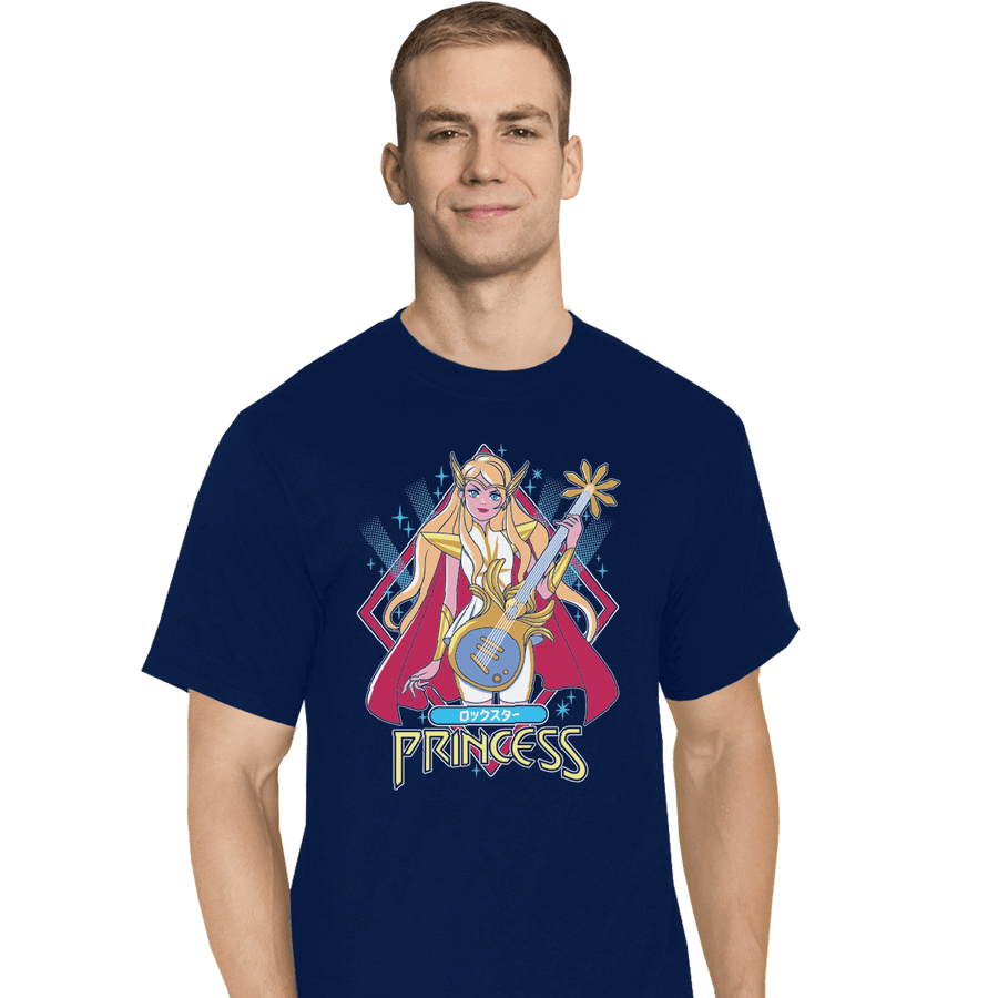 Shirts T-Shirts, Tall / Large / Navy Etherian Rockstar