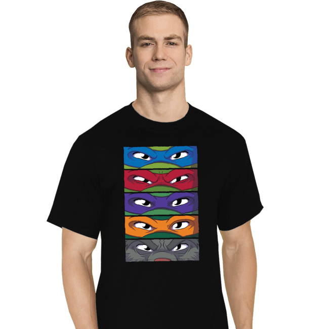 Daily_Deal_Shirts T-Shirts, Tall / Large / Black TMNT Eyes