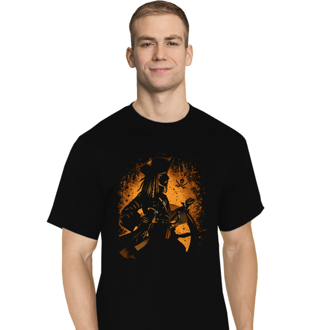 Daily_Deal_Shirts T-Shirts, Tall / Large / Black Legendary Pirate of the Seven Seas