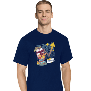 Shirts T-Shirts, Tall / Large / Navy Turnip Stonks