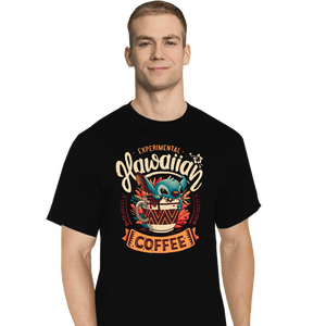 Daily_Deal_Shirts T-Shirts, Tall / Large / Black Experimental Coffee