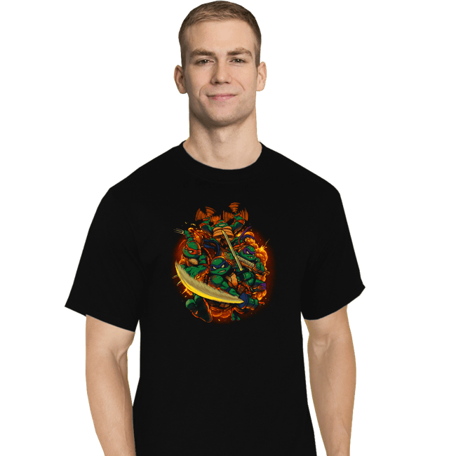 Daily_Deal_Shirts T-Shirts, Tall / Large / Black Cowabunga