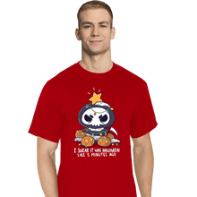 Load image into Gallery viewer, Secret_Shirts T-Shirts, Tall / Large / Red Christmas Reaper
