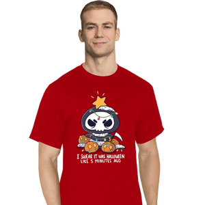 Secret_Shirts T-Shirts, Tall / Large / Red Christmas Reaper