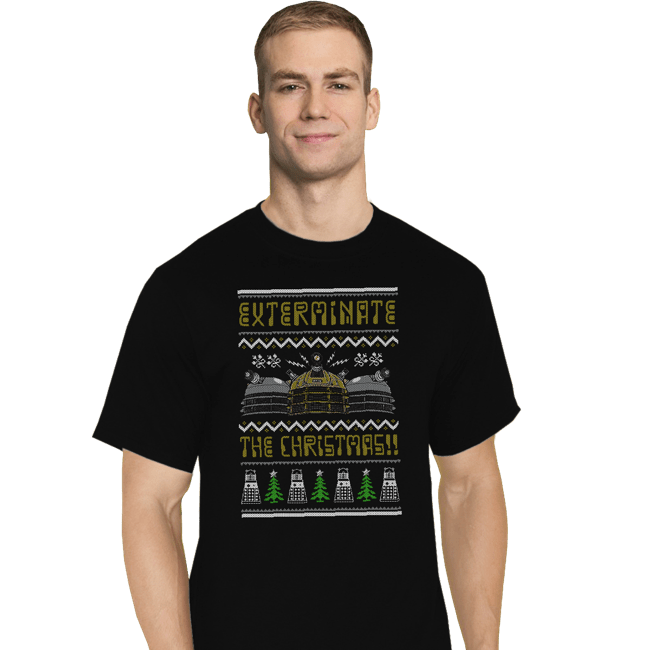 Shirts T-Shirts, Tall / Large / Black Dalek Xmas