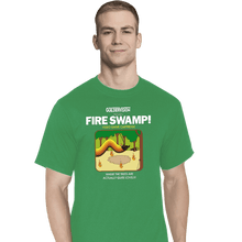 Load image into Gallery viewer, Last_Chance_Shirts T-Shirts, Tall / Large / Sports Grey Retro Fire Swamp
