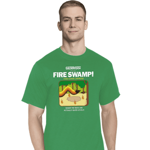 Last_Chance_Shirts T-Shirts, Tall / Large / Sports Grey Retro Fire Swamp