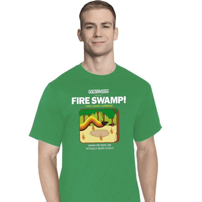 Last_Chance_Shirts T-Shirts, Tall / Large / Sports Grey Retro Fire Swamp