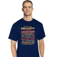 Load image into Gallery viewer, Shirts T-Shirts, Tall / Large / Navy The Bibliotecas Rap
