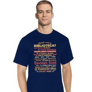Shirts T-Shirts, Tall / Large / Navy The Bibliotecas Rap