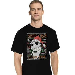 Shirts T-Shirts, Tall / Large / Black Sandy Claws