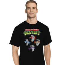 Load image into Gallery viewer, Shirts T-Shirts, Tall / Large / Black Ninja Beatles
