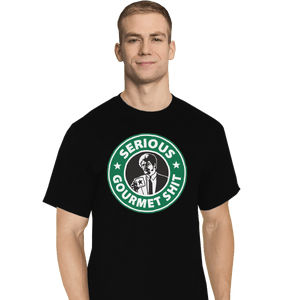 Shirts T-Shirts, Tall / Large / Black Serious Gourmet Coffee
