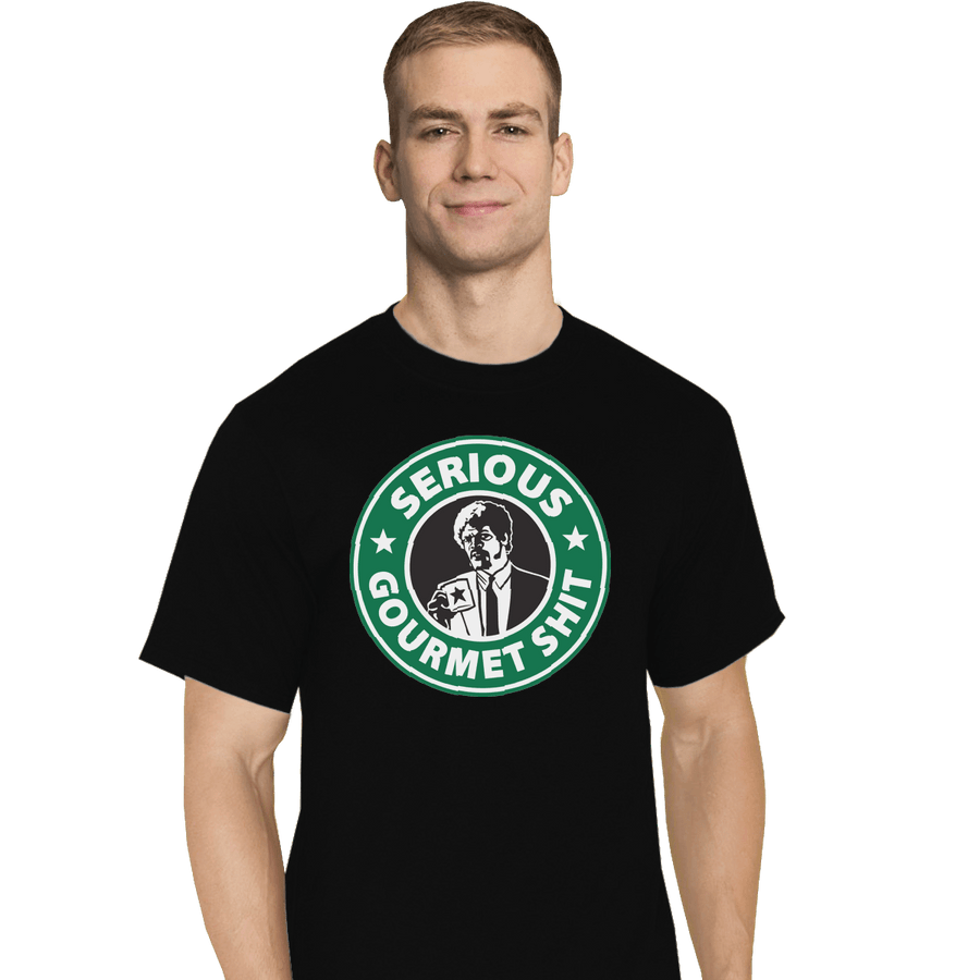 Shirts T-Shirts, Tall / Large / Black Serious Gourmet Coffee