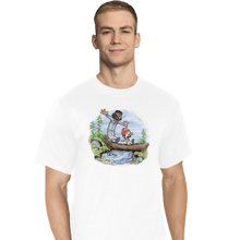 Load image into Gallery viewer, Daily_Deal_Shirts T-Shirts, Tall / Large / White Crossing The Blunt Bridge
