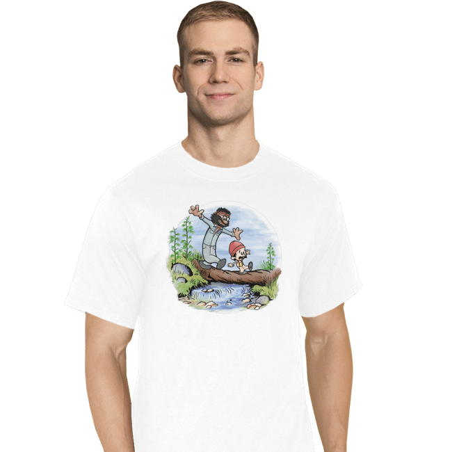 Daily_Deal_Shirts T-Shirts, Tall / Large / White Crossing The Blunt Bridge