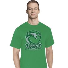 Load image into Gallery viewer, Shirts T-Shirts, Tall / Large / Athletic grey Slytherin Serpents
