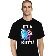 Load image into Gallery viewer, Shirts T-Shirts, Tall / Large / Black It&#39;s a Kitty
