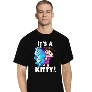 Shirts T-Shirts, Tall / Large / Black It's a Kitty