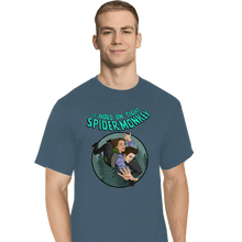 Load image into Gallery viewer, Daily_Deal_Shirts T-Shirts, Tall / Large / Indigo Blue Spider-Monkey
