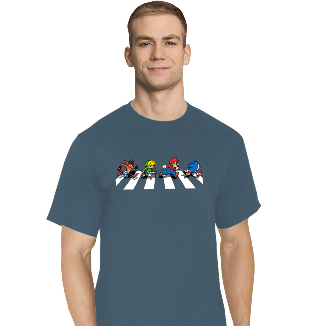 Secret_Shirts T-Shirts, Tall / Large / Indigo Blue The Pixels