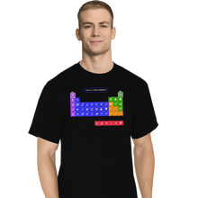Load image into Gallery viewer, Secret_Shirts T-Shirts, Tall / Large / Black Periodic Table of Power-ups
