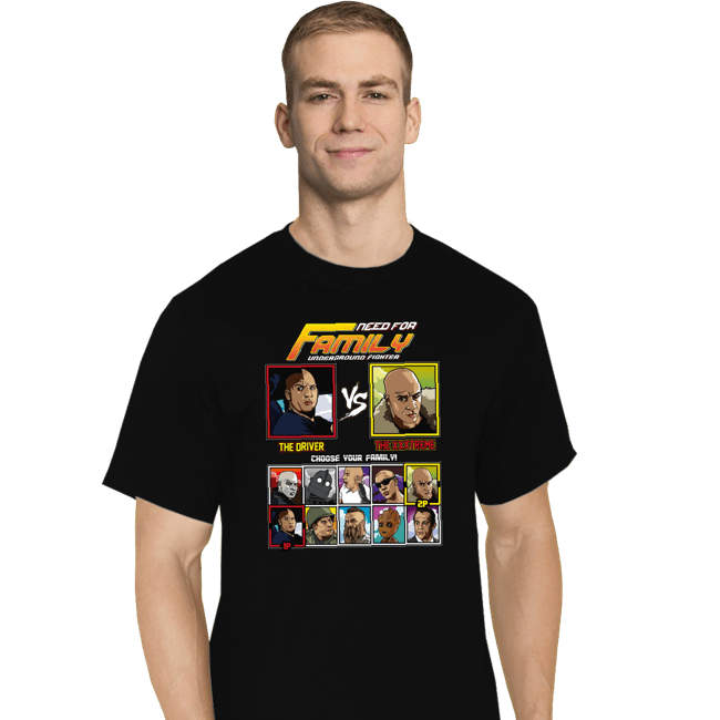 Shirts T-Shirts, Tall / Large / Black Family Fighter