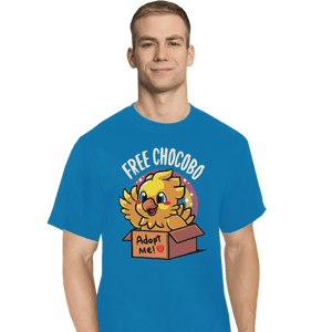 Shirts T-Shirts, Tall / Large / Royal Adopt A Chocobo