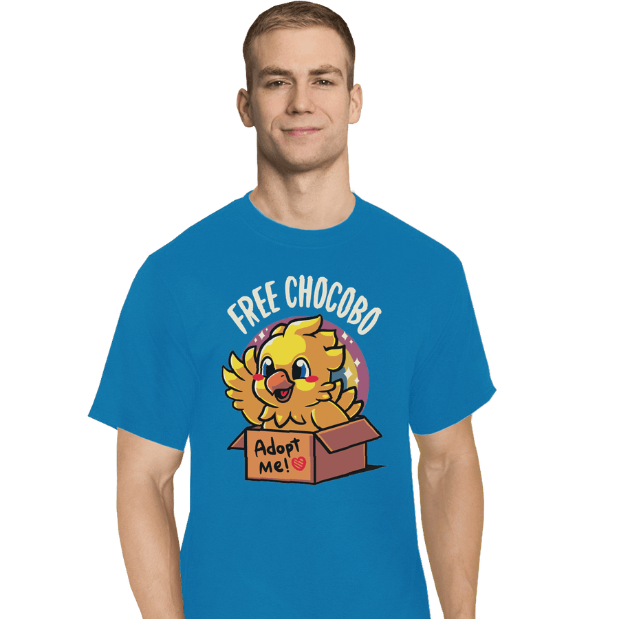 Shirts T-Shirts, Tall / Large / Royal Adopt A Chocobo