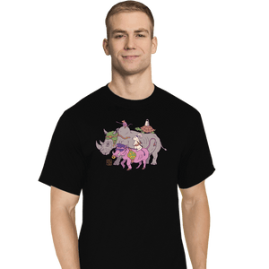Daily_Deal_Shirts T-Shirts, Tall / Large / Black Mutant Animals