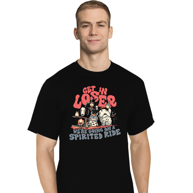 Daily_Deal_Shirts T-Shirts, Tall / Large / Black Spirited Ride