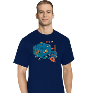 Daily_Deal_Shirts T-Shirts, Tall / Large / Navy Gamecube Remix
