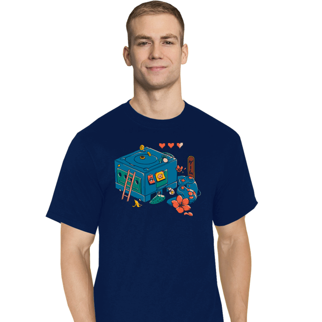 Daily_Deal_Shirts T-Shirts, Tall / Large / Navy Gamecube Remix