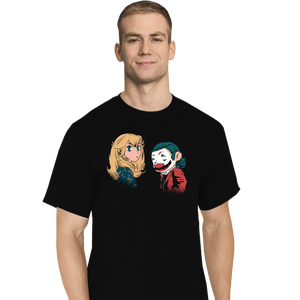 Daily_Deal_Shirts T-Shirts, Tall / Large / Black Mario And Peach