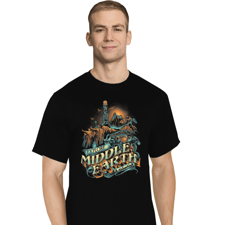 Shirts T-Shirts, Tall / Large / Black To The Forgotten World We Go