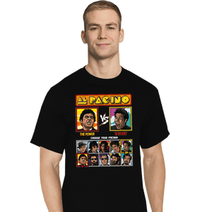 Shirts T-Shirts, Tall / Large / Black Pacino Fighter
