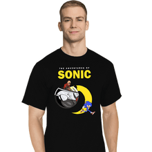 Load image into Gallery viewer, Shirts T-Shirts, Tall / Large / Black The Adventures of Sonic
