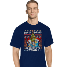 Load image into Gallery viewer, Daily_Deal_Shirts T-Shirts, Tall / Large / Navy Santa Paws Bluey Sweater
