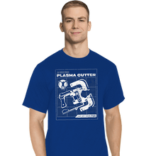Load image into Gallery viewer, Daily_Deal_Shirts T-Shirts, Tall / Large / Royal Blue Plasma Cutter
