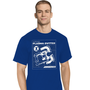 Daily_Deal_Shirts T-Shirts, Tall / Large / Royal Blue Plasma Cutter