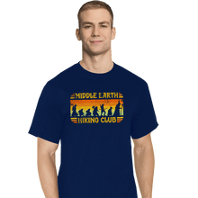 Load image into Gallery viewer, Daily_Deal_Shirts T-Shirts, Tall / Large / Navy Middle Earth Hiking Club
