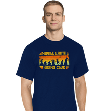 Load image into Gallery viewer, Daily_Deal_Shirts T-Shirts, Tall / Large / Navy Middle Earth Hiking Club
