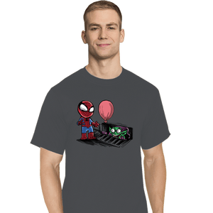 Daily_Deal_Shirts T-Shirts, Tall / Large / Charcoal Spider IT
