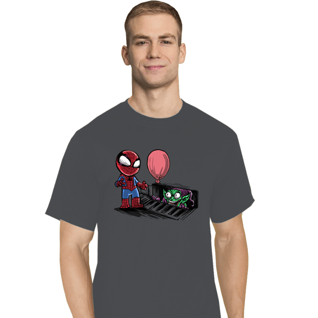 Daily_Deal_Shirts T-Shirts, Tall / Large / Charcoal Spider IT