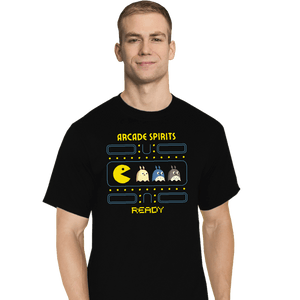 Secret_Shirts T-Shirts, Tall / Large / Black Arcade Spirits
